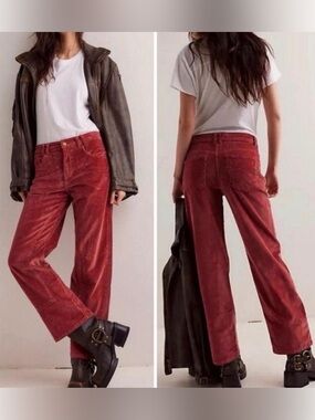 We The Free /Risk Taker- Corduroy Pants (wine)